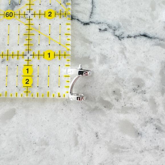 Eddie Borgo Spike Cufflinks Men 925 Sterling Silver Black Modern‎ - Picture 8 of 9